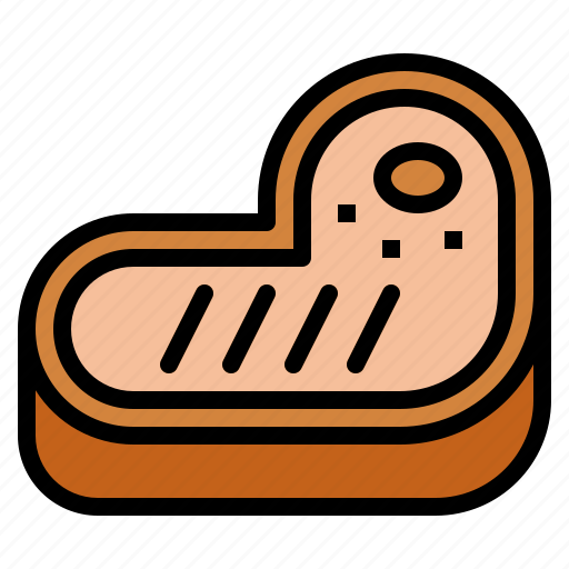 Barbecue, grilled, meat, steak icon - Download on Iconfinder