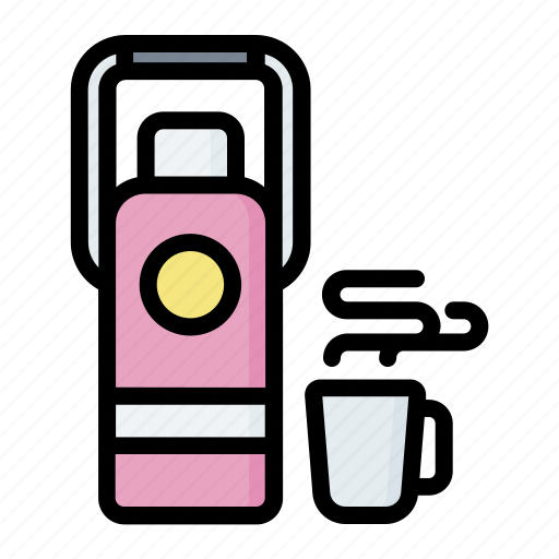 Bottle, camping, coffee, flask, hiking icon - Download on Iconfinder