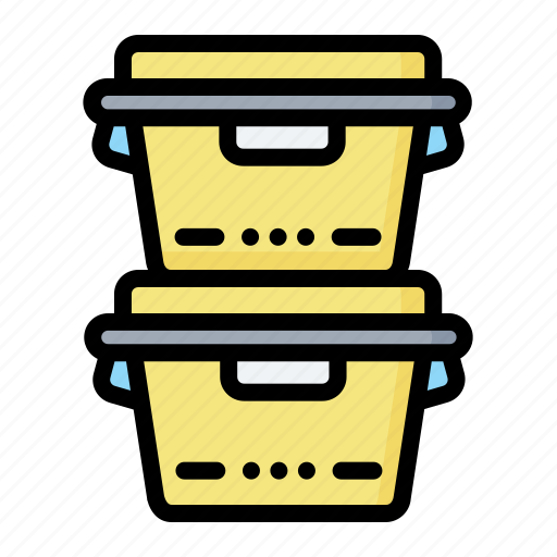 Box, container, food, kitchen, kitchenware icon - Download on Iconfinder