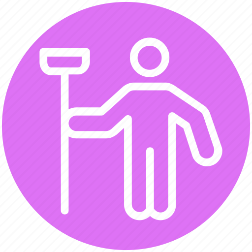 Cleaner, janitor, man, mop, person, sweeper icon - Download on Iconfinder