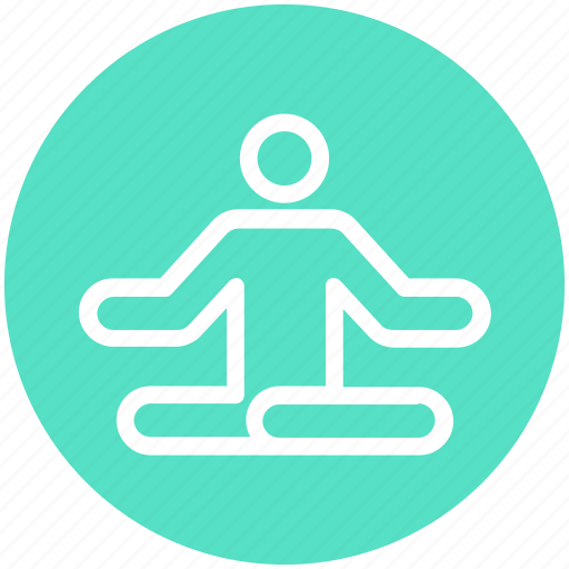 Focus, man, meditate, meditation, relax, sitting, yoga icon - Download on Iconfinder
