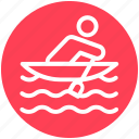 boat, kayak, man, paddle, person, sport, water