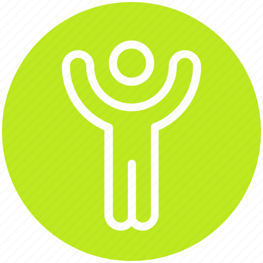 Hands up, human, man, people, person, position icon - Download on Iconfinder