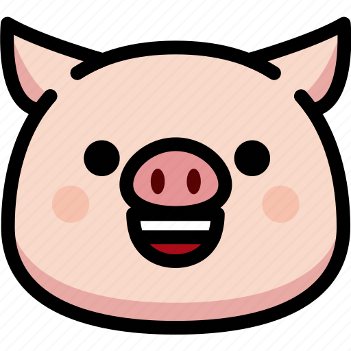 Emoji, emotion, expression, face, feeling, happy, pig icon - Download on Iconfinder
