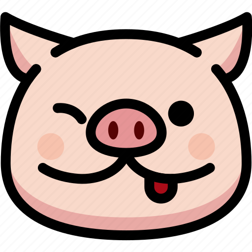 Emoji, emotion, expression, face, feeling, naughty, pig icon - Download on Iconfinder