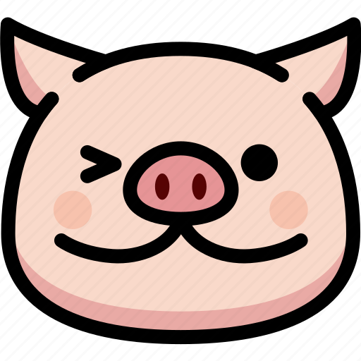Emoji, emotion, expression, face, feeling, pig, smile icon - Download on Iconfinder