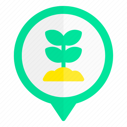 Plant, farm, location, pin, pointer icon - Download on Iconfinder