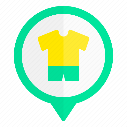 Tshirt, fashion, location, pin, pointer icon - Download on Iconfinder