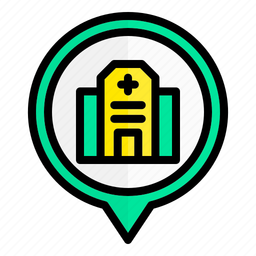 Hospital, location, pin, pointer icon - Download on Iconfinder