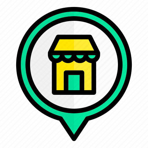 Retail, shop, kiosk, location, pin icon - Download on Iconfinder