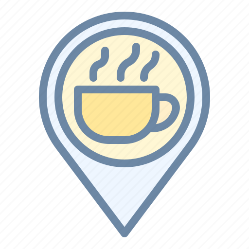 Pin, cafe, location, coffee, shop icon - Download on Iconfinder