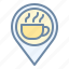 pin, cafe, location, coffee, shop 