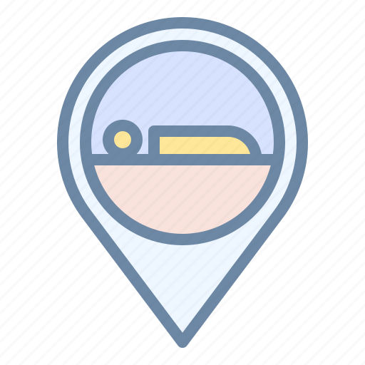 Hotel, location, pin, place, villa icon - Download on Iconfinder