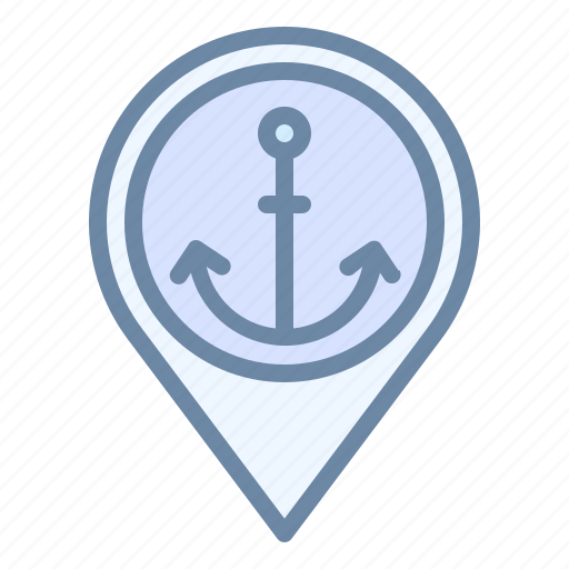 Harbor, location, pin, place, port icon - Download on Iconfinder