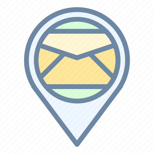 Location, mail, map, office, pin, place, post icon - Download on Iconfinder