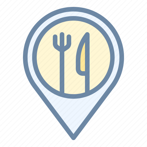 Food, location, pin, place, restaurant icon - Download on Iconfinder