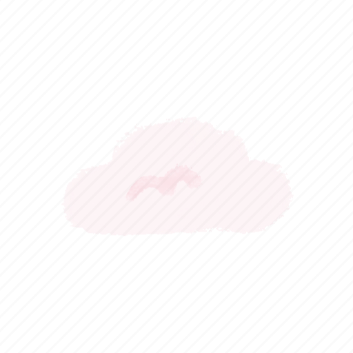 Bear, cute, illustration, animal, cloud, pink icon - Download on Iconfinder
