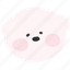 bear, cute, illustration, animal, pink 
