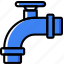 extention, flow, pipe, water 
