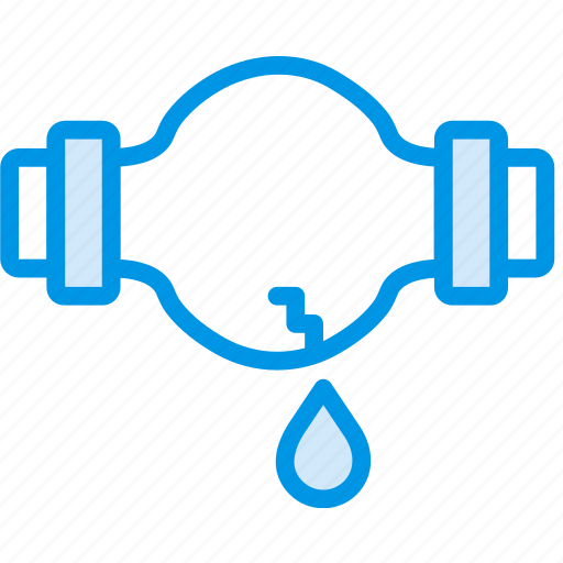 Extention, flow, leaky, pipe, water icon - Download on Iconfinder
