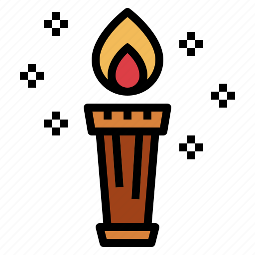 Fire, greece, mythology, torch icon - Download on Iconfinder