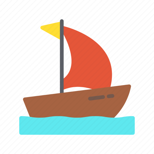 Small boat, boat, kayak, canoe, transport, paddleboat, vehicle icon - Download on Iconfinder