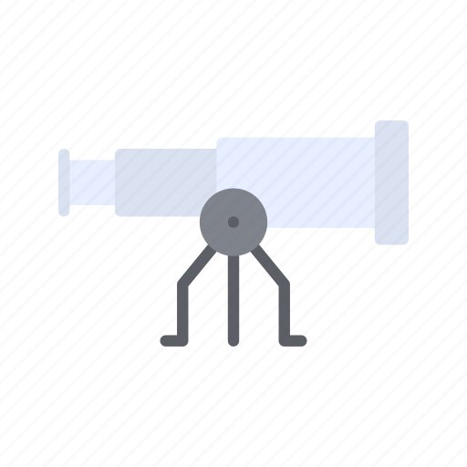 Telescope on stand, astronomy, space, science, spyglass, vision, binocular icon - Download on Iconfinder