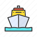 steamship, ship, boat, steamboat, vessel, vehicle, seaship, ocean