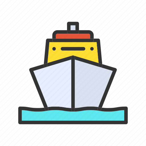 Steamship, ship, boat, steamboat, vessel, vehicle, seaship icon - Download on Iconfinder