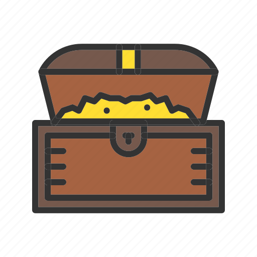 Open treasure box, box, chest, treasure, moneybox, treasurechest, treasurebox icon - Download on Iconfinder