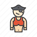 female pirate, robber, pirate, weapon, pirategirl, adventurer, piratecharacter, thief
