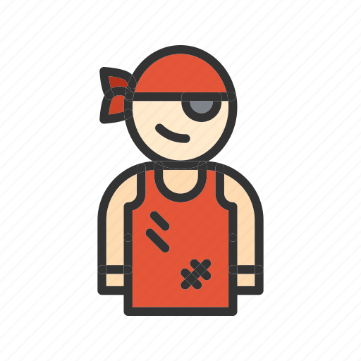 Male pirate, pirate, male, man, woman, criminal, creepy icon - Download on Iconfinder