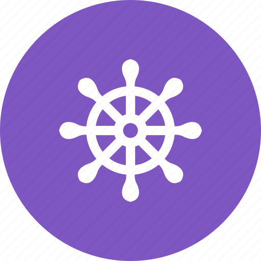 Boat, drawn, hand, helm, sailboat, steering, wheel icon - Download on Iconfinder