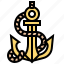 anchor, cruise, nautical, ocean, ship 