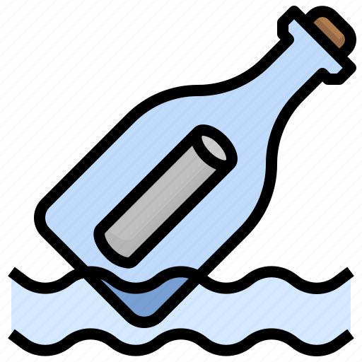 Message, in, a, bottle, piracy, pirate, communications icon - Download on Iconfinder