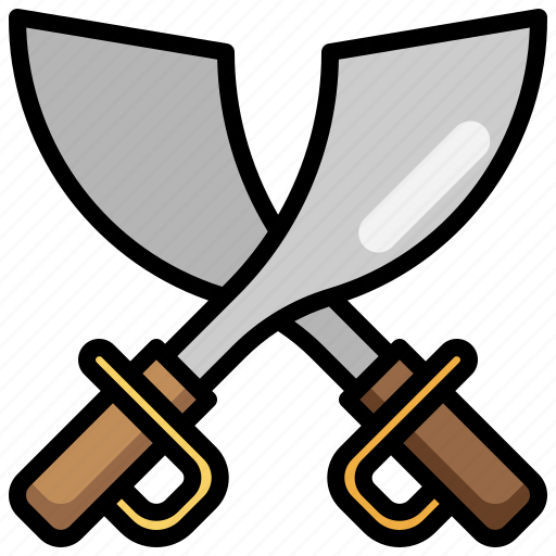 Sabers, saber, pirate, blade, miscellaneous, weapons icon - Download on Iconfinder