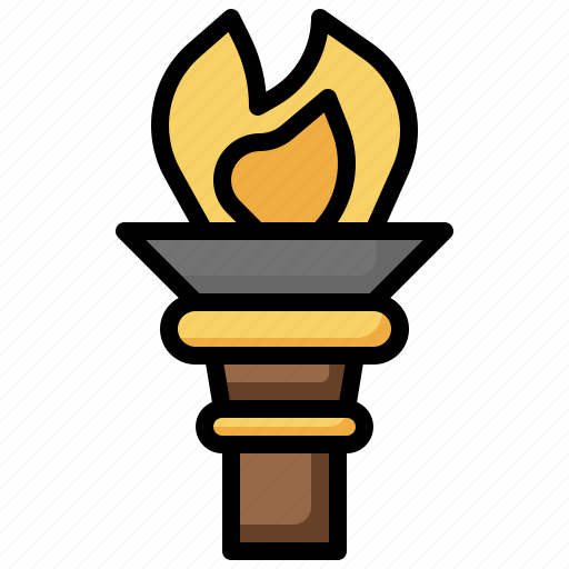 Torch, primitive, miscellaneous, fire, illumination, light icon - Download on Iconfinder