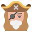 pirate, captain, facial, hair, beard, user, avatar 