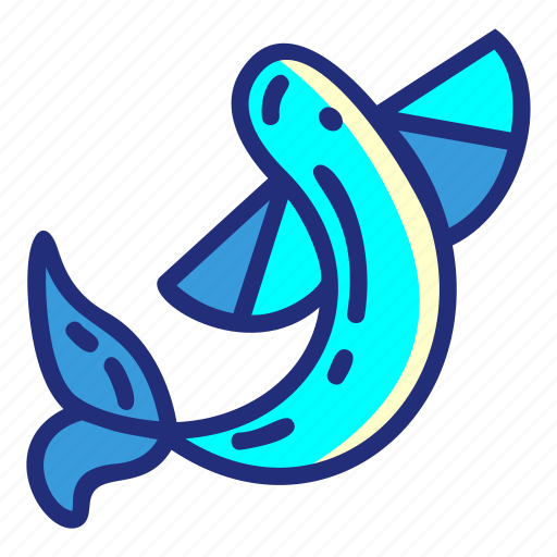 Fish, flyingfish, set, animal, pirate icon - Download on Iconfinder