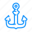 anchor, ship, pirate, sea, robber, floating, ocean 
