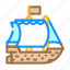 ship, pirate, sea, robber, floating, ocean, flag 
