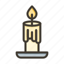 candle, light, decoration, celebration, flame
