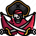 bones, flag, pirate, pirates
