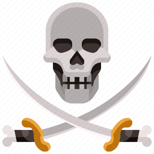 Blade, knife, pirates, roger, skull, sword, weapon icon - Download on Iconfinder