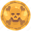 bandit, coins, currency, gold, pirate, skull 