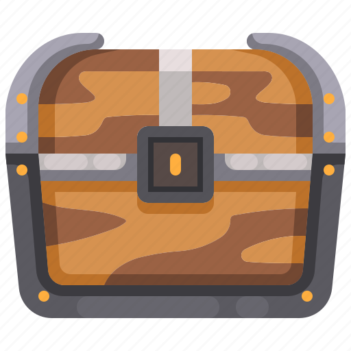 Box, chest, furniture, gold, money, pirate, treasure icon - Download on Iconfinder