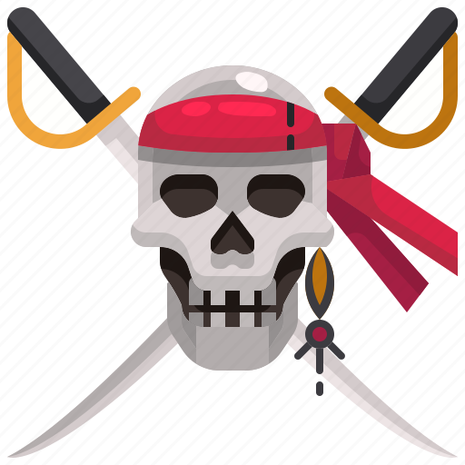 Pirate, pirates, roger, skull, sword, weapon icon - Download on Iconfinder