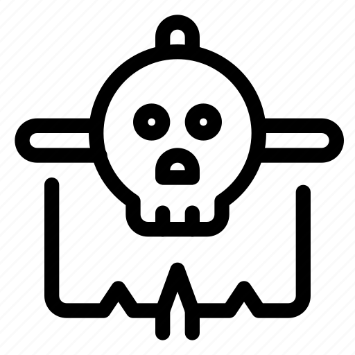 Flag, bandit, bones, pirate, pirates, skull, sailing icon - Download on Iconfinder