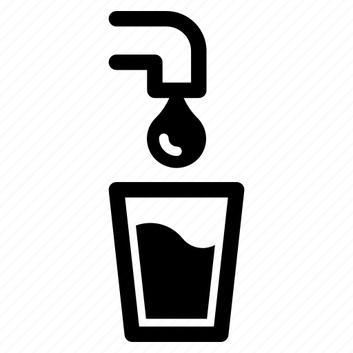 Dirty, drop, faucet, glass, supplier, tap, water icon - Download on Iconfinder