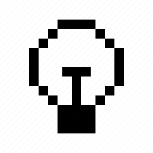 Bulb, creative, idea, light, pixels icon - Download on Iconfinder